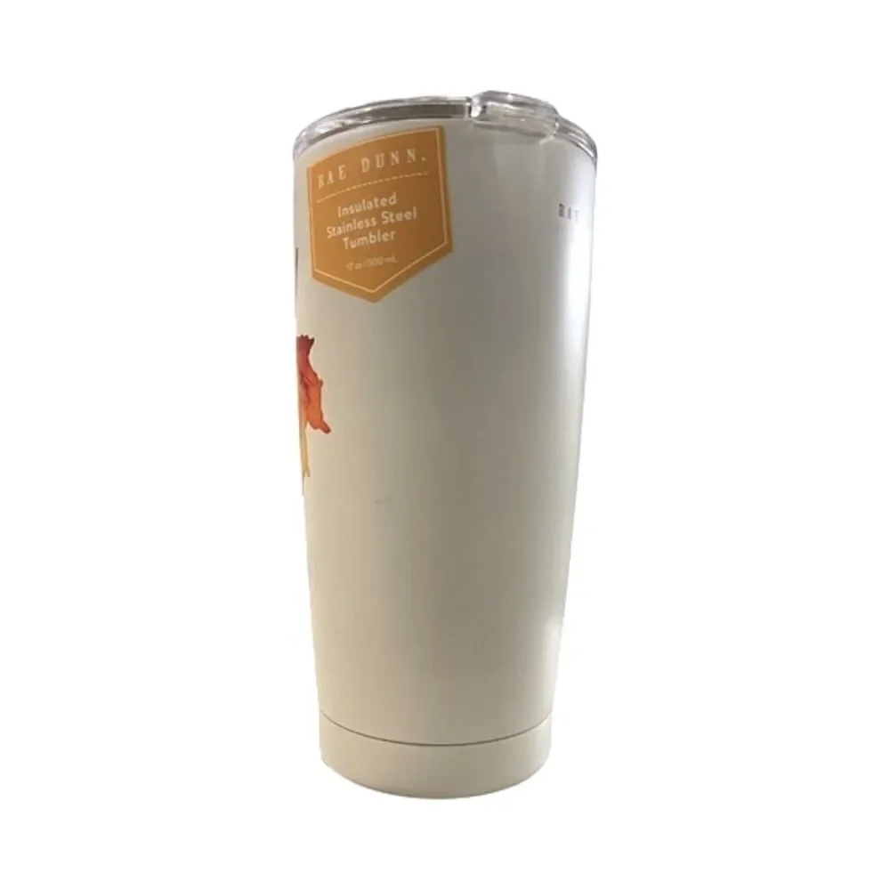 Rae Dunn - FALL INTO AUTUMN Insulated Stainless Steel Travel Tumbler NWT